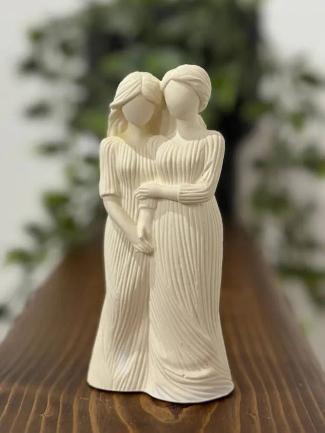 Statuetta astratta MadreFiglia